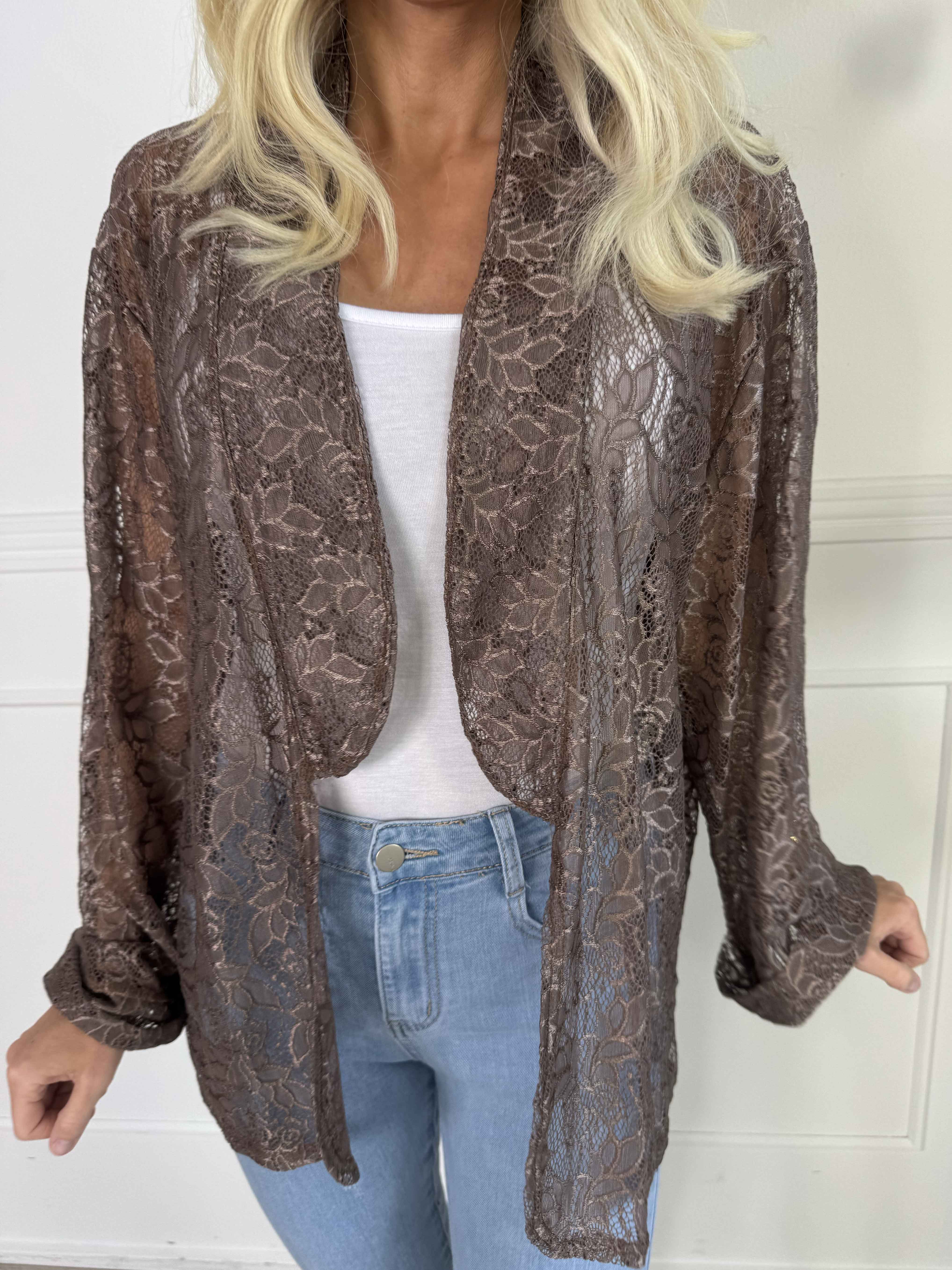 Sigga - Fin cardigan i blonder